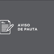 aviso de pauta