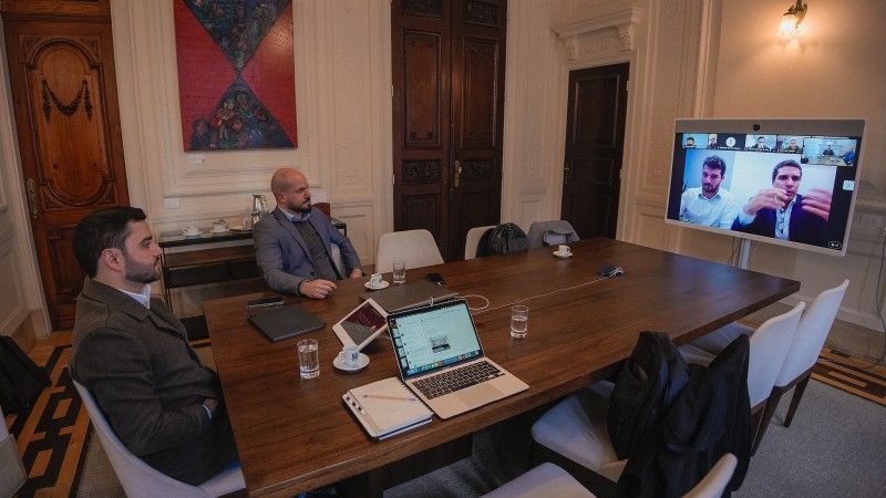 Vice-governador coordena reunião virtual com a empresa concessionária das ferrovias da Região Sul, Rumo.